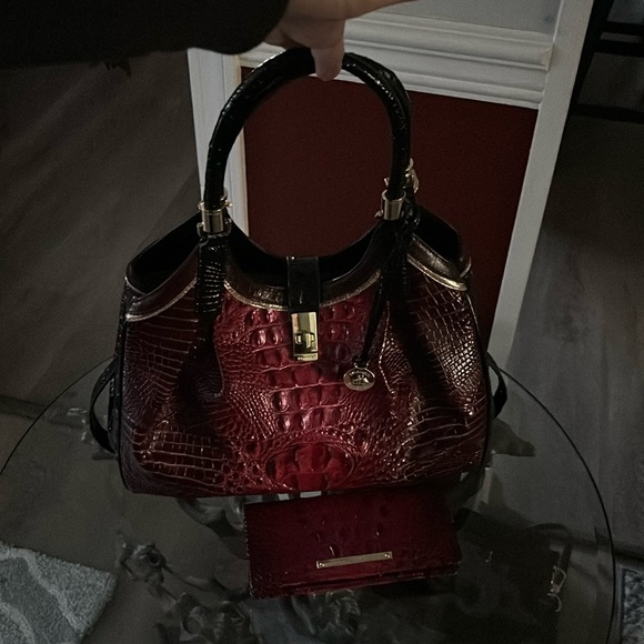 Brahmin Celia Rose purse $250, matching wallet $75, buy both for $300. - Picture 1 of 4